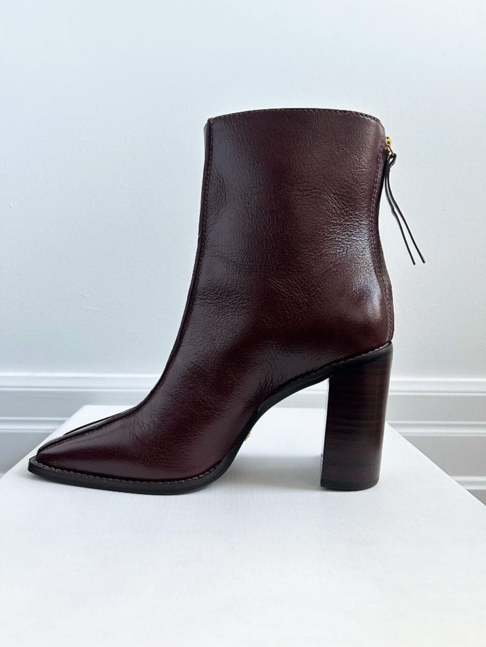 L'intervalle Brown Leather Ankle Boot - Picture 6 of 7